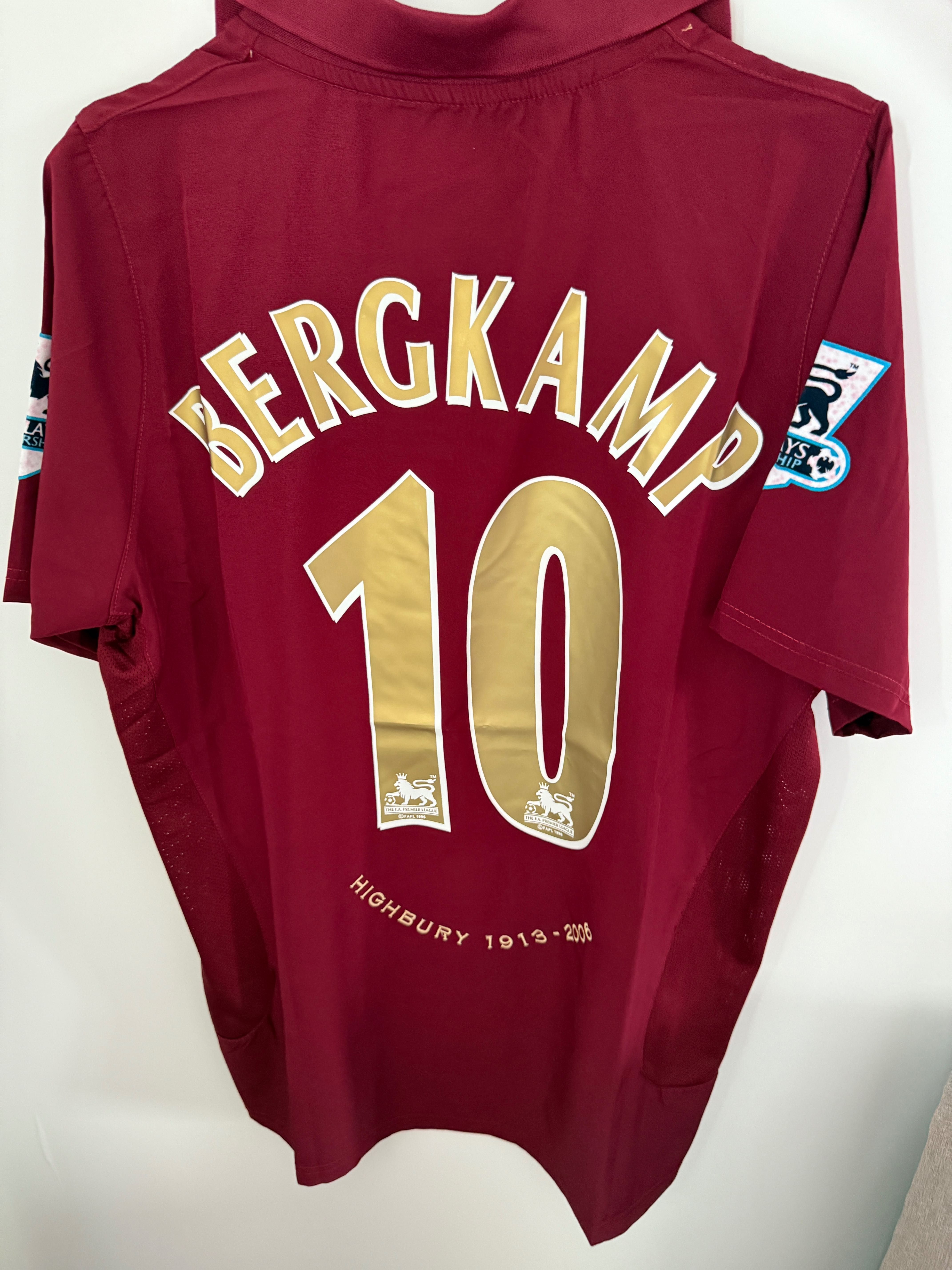 Tricou Bergkamp Arsenal 2005 special edition fotbal premier league
