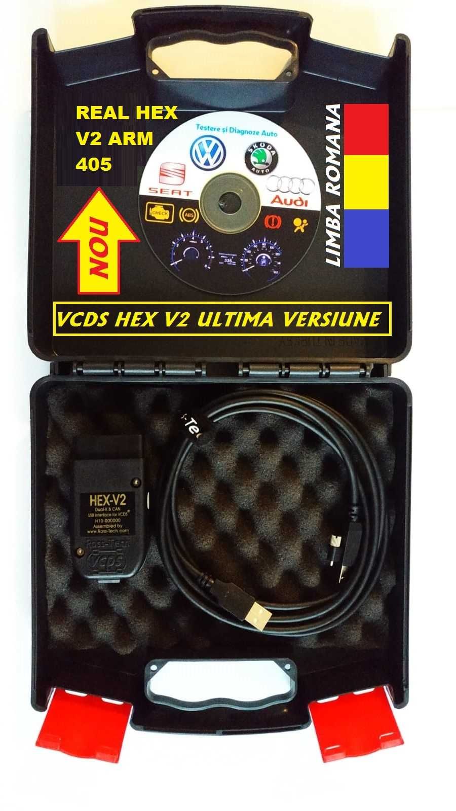 VCDS/VAGCOM REAL HEX V2 ARM STM32F405 Update 2022 Romana/Engleza