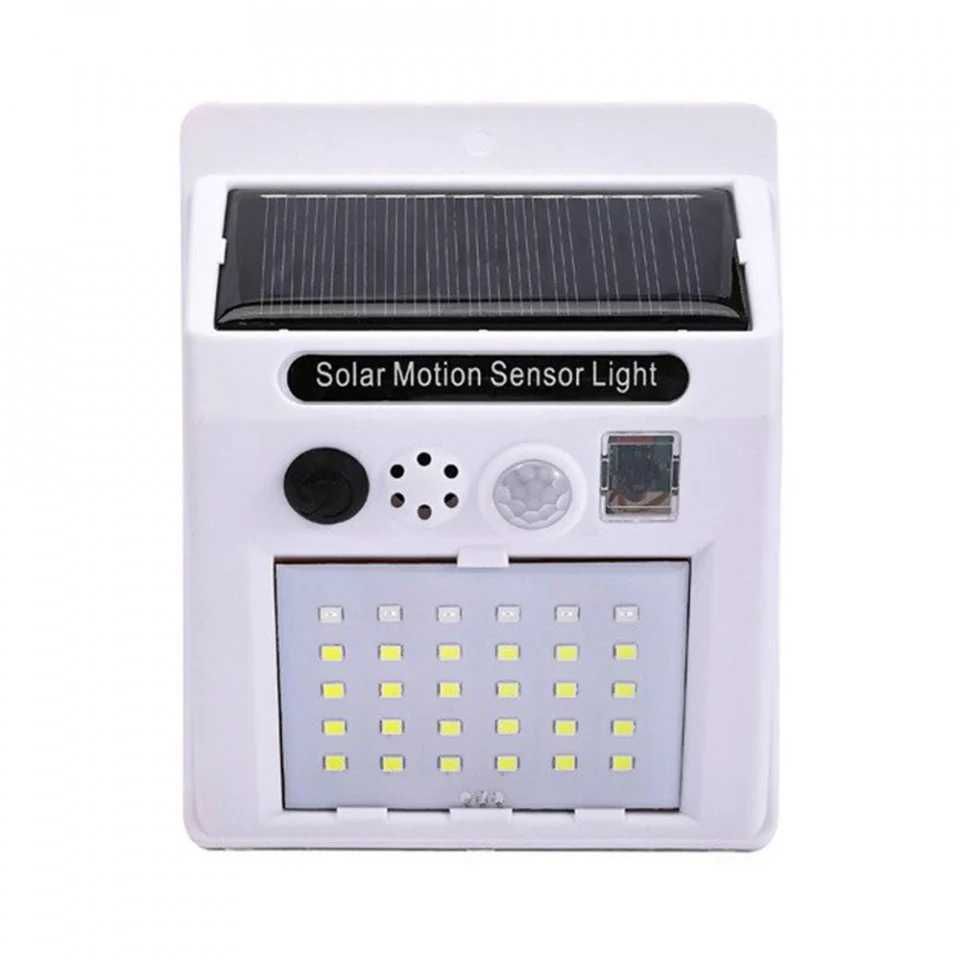 Lampa Solara De Exterior Telecomanda, Alarma Infrarosu, 24 LED Senzor