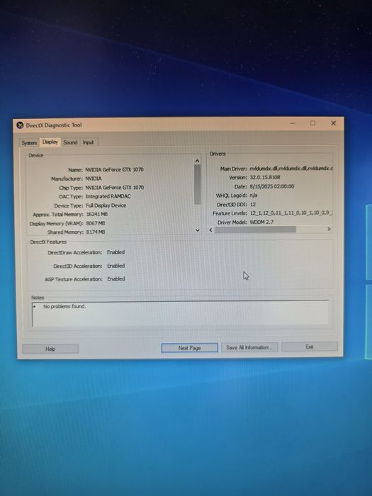 Pc gaming gtx 1070, i7 7700, 16gb ram, 2 ssd
