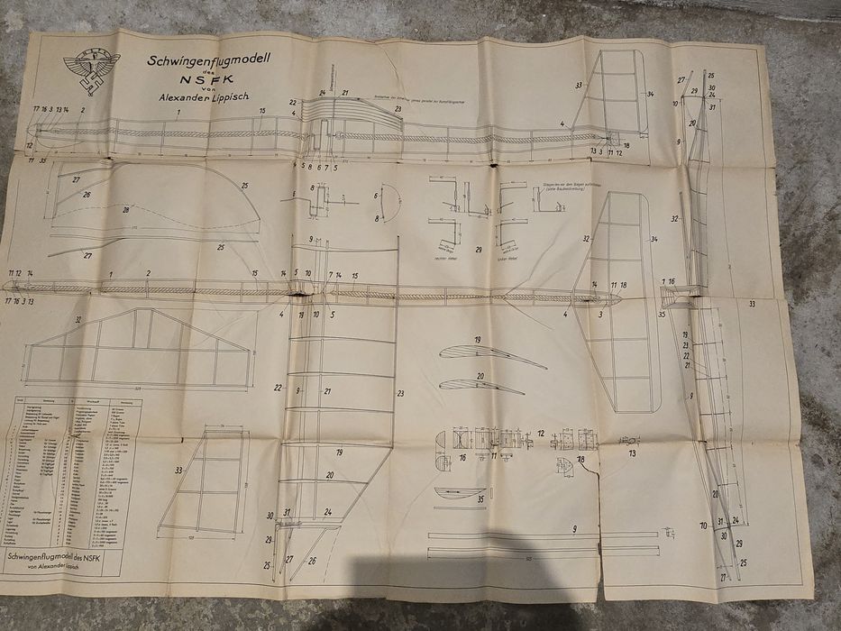 Acte vechi Germania plan aeromodel