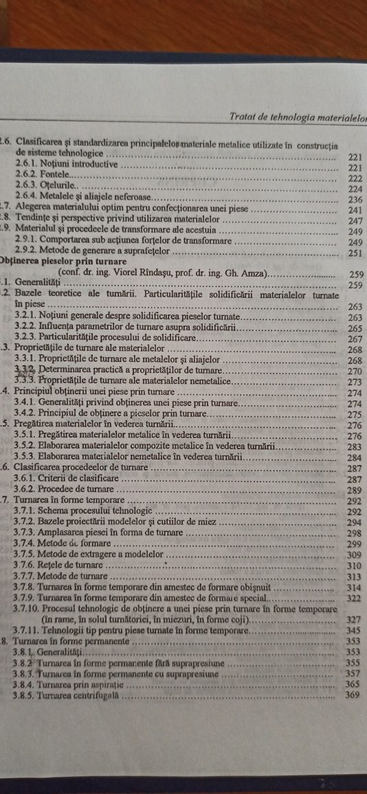 Tratat de tehnologia materialelor. Academia Romana. IMPECABIL