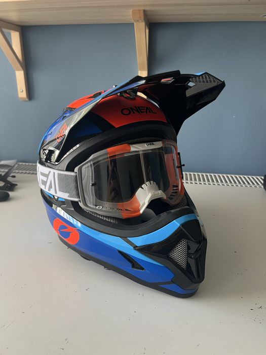 Cască o’neal fullface sonus+ochelari o’neal B-10
