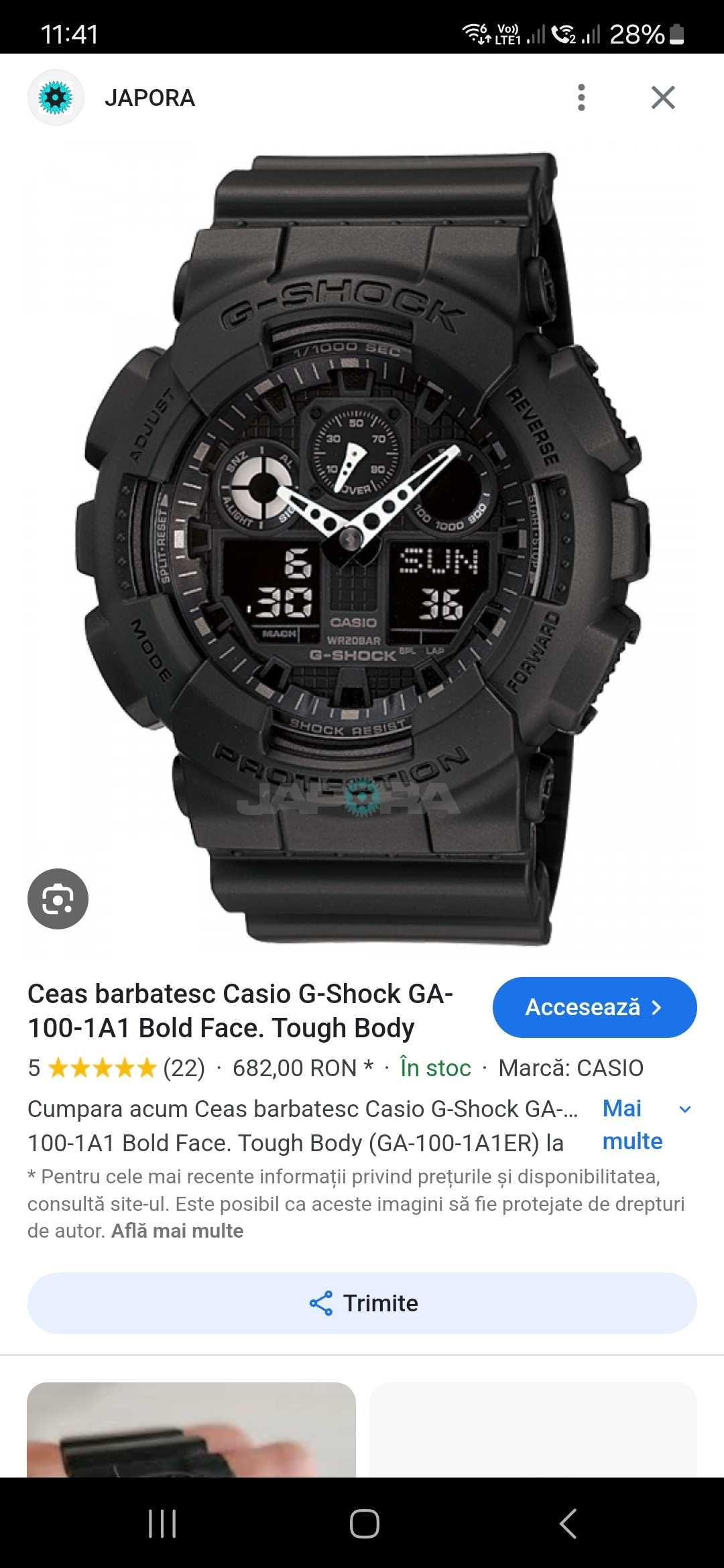 Ceas Casio G Shock Negru