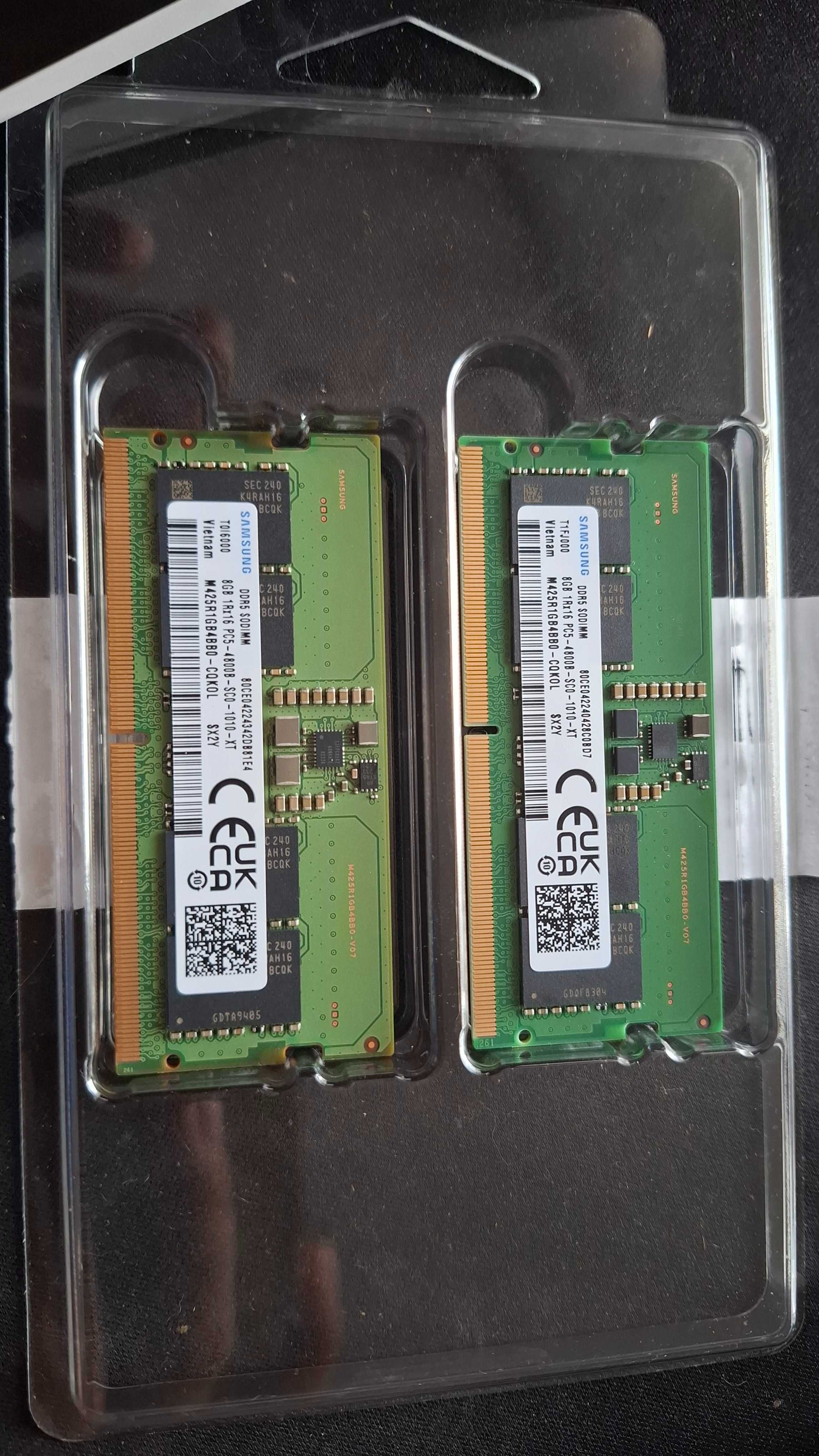 Placute RAM laptop DDR5 2 x 8 Gb