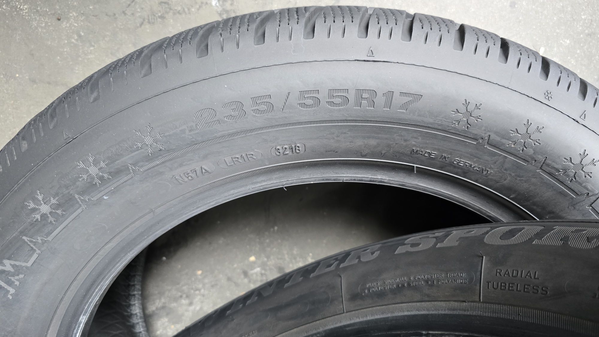 2 anvelope iarnă Dunlop 235/55/17 - transport gratuit