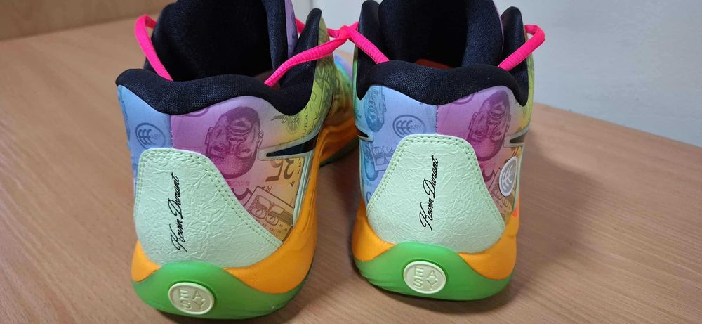 Nike KD 17 Basketball Barely Volt/Hyper Pink/Total Orange/Baltic Blue)