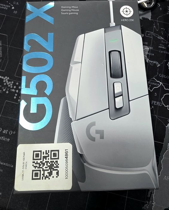 LOGITECH G502 X o'yin sichqonchasi. Simli