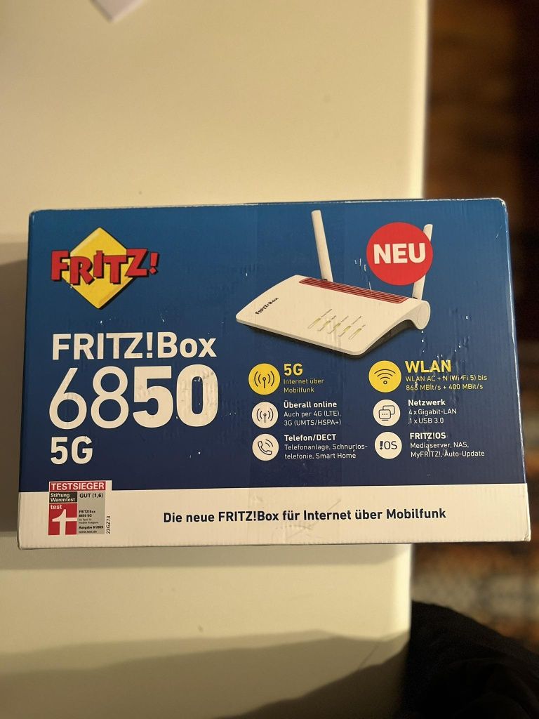 Рутер Fritz box 6850 5G