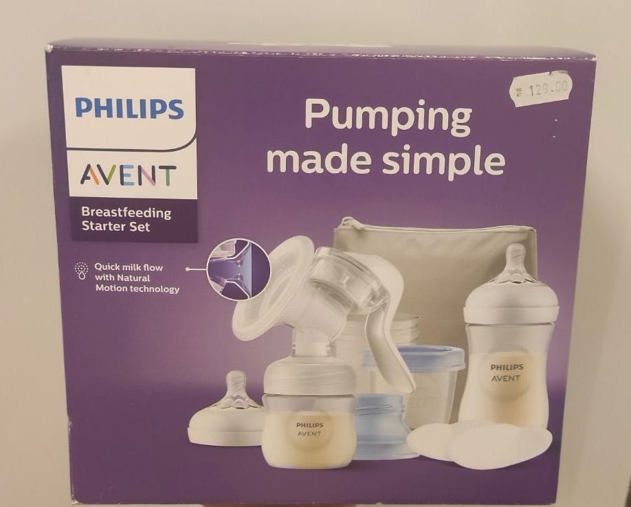 Начален комплект с ръчна помпа за кърма Philips-AVENT SCF430/16,щ