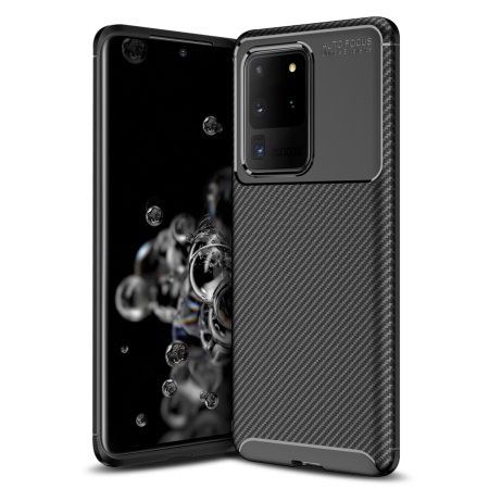Huawei P40 P30 Lite/Pro - Husa Din Silicon Carbon Neagra, Black
