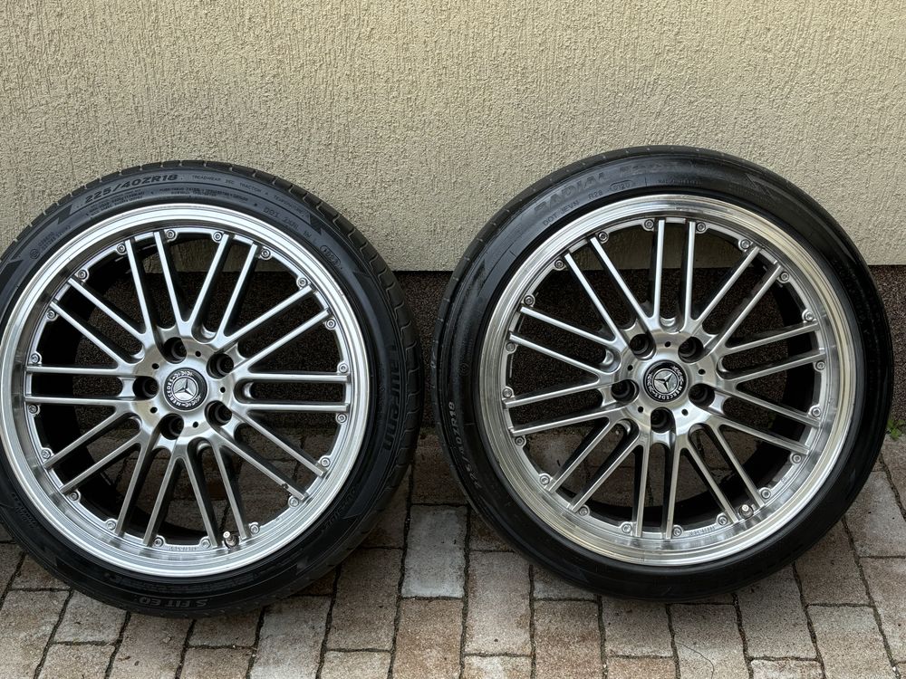 Jante Borbet 5X112 cu cauciucuri de vara 225/40ZR 18