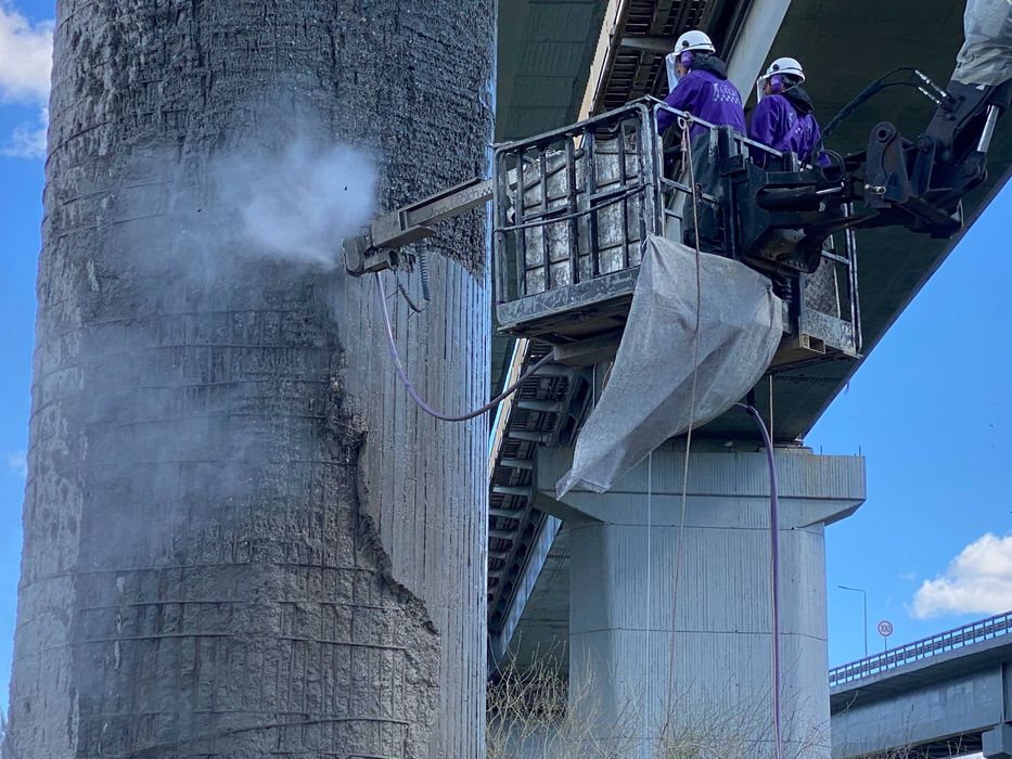 Hidrosablare, hidrodemolare, buciardare, sablare cu nisip