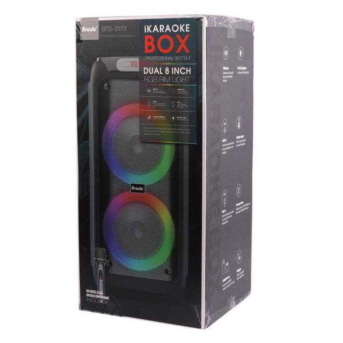 Boxa portabila Bluethooth USB Fm Brodu BTS-2173 60W 2X8"