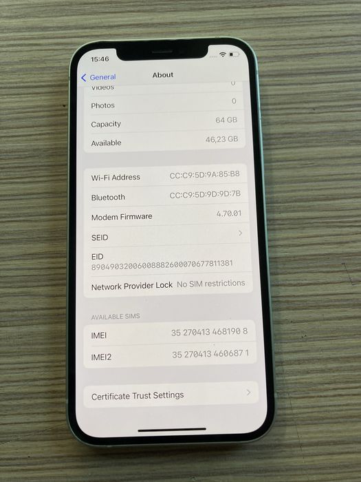 iPhone 12 Verde 64GB * liber retea