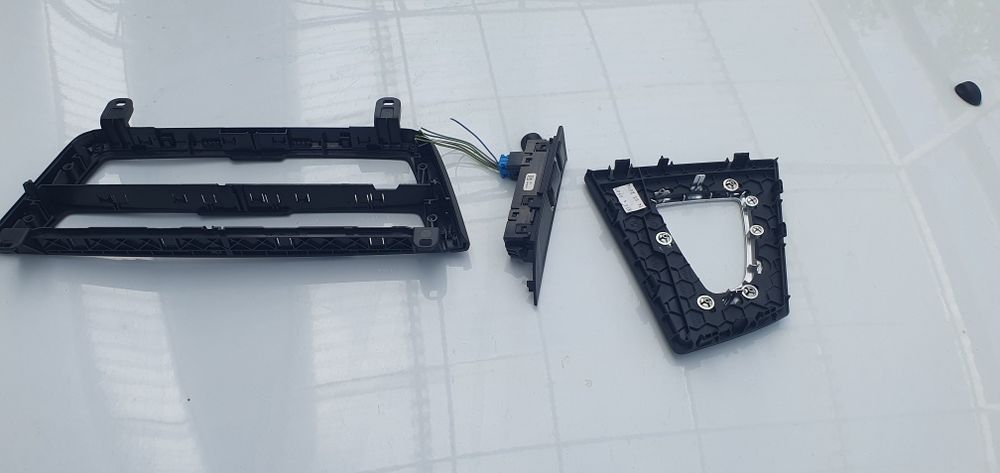 Rama clima+radio, panou moduri condus și rama schimbator automata bmw