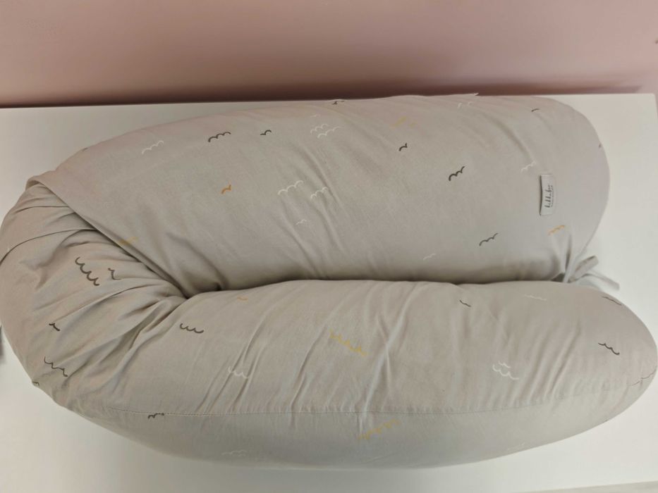 Голяма мултифункционална възглавница за бременни и кърмене KikkaBoo