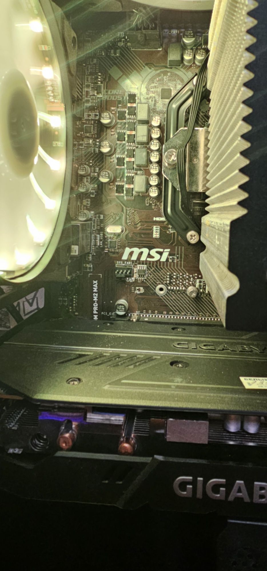 Продаю комплект msi b450m pro m2 max + ryzen 5 2600X и RX 5500 XT OC