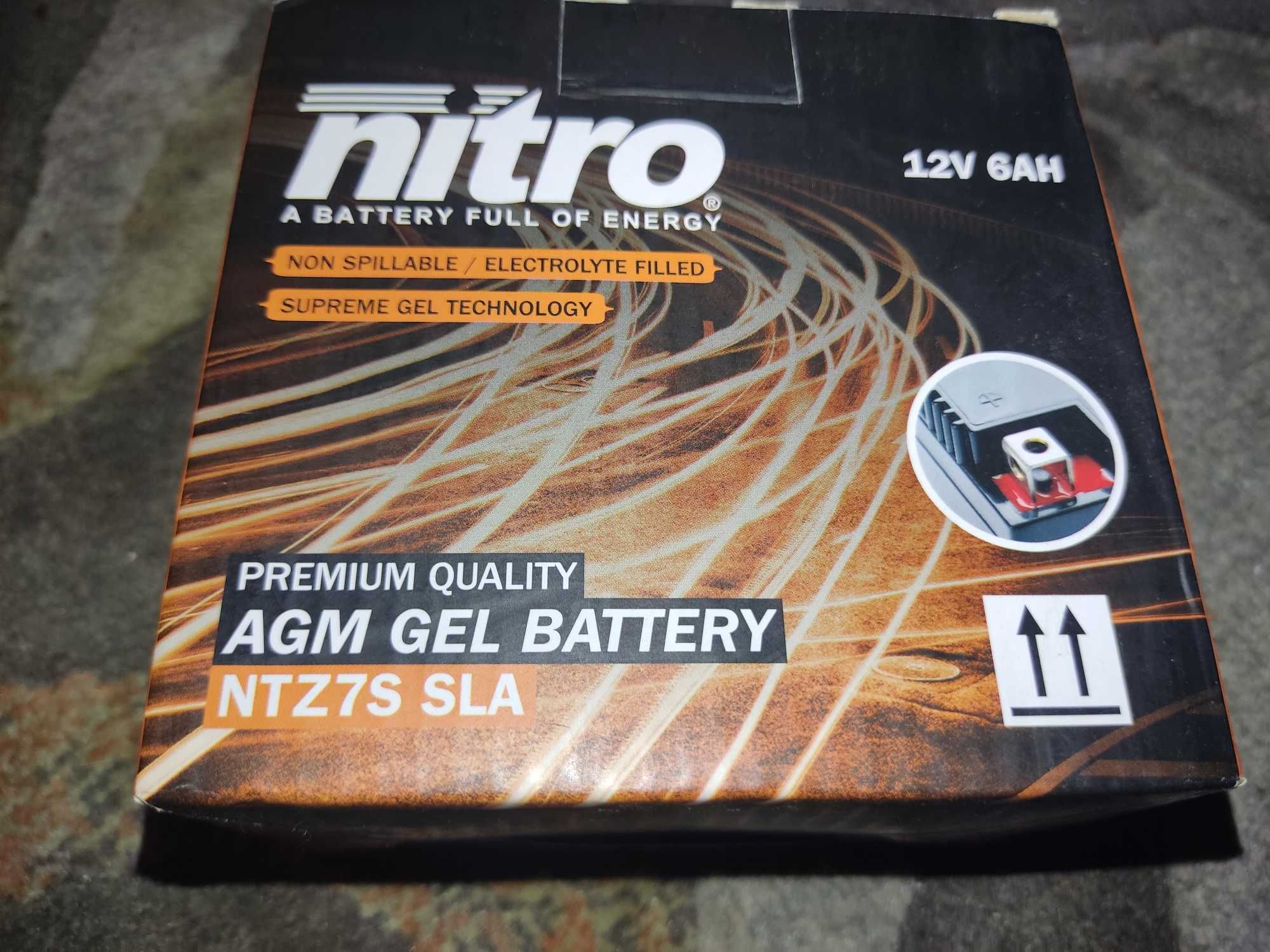 NITRO baterie moto AGM NTZ7S SLA, sigilata