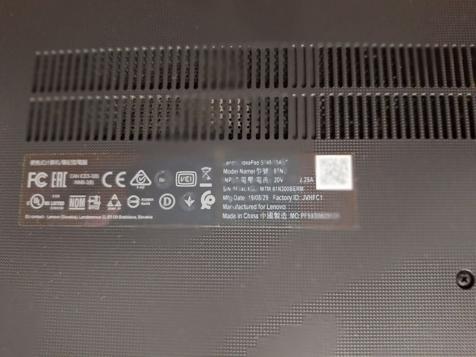 Lenovo Ideapad S145-15AST SSD-M.2