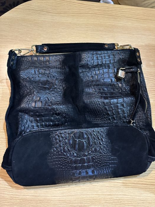 Дамска велурена чанта