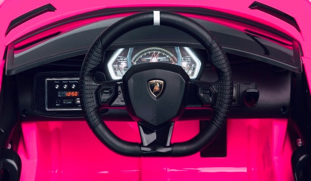 Masinuta electrica cu telecomanda Lamborghini pink