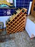 Butoaie stejar și suport sticle de vin