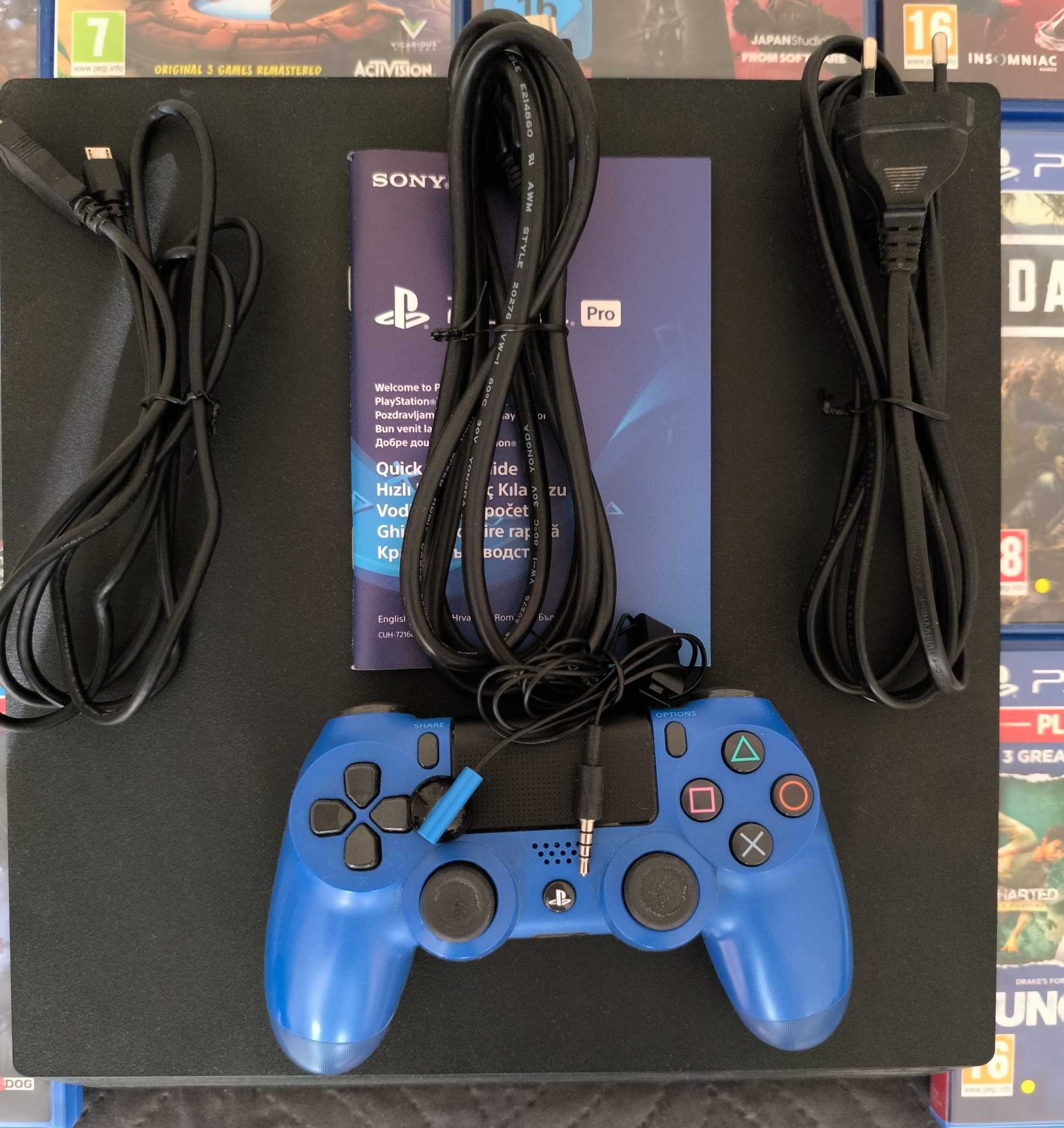 Конзола Sony PS4 Pro 1 TB комплект с много игри