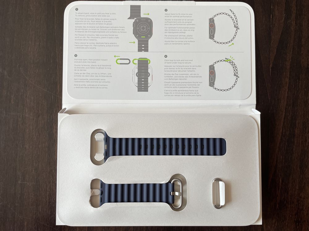 Apple Watch Navy Ocean Band 49 mm One Size