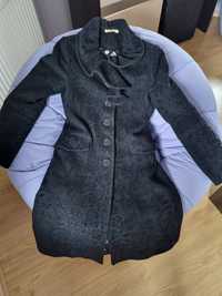 Palton negru din lana