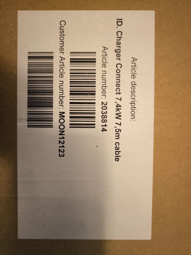 Зарядна станция електромобил MOON ID Charger AC 1, 7,2 kW
