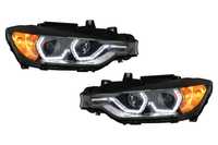 Faruri Full Angel Eyes LED DRL Negre