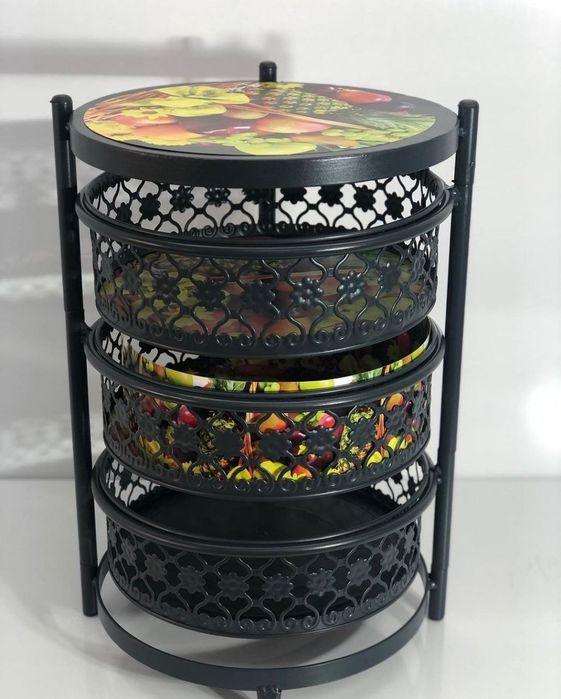 Dekorativ sabzavot va meva savati. Metalldan