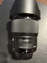 Obiectiv Sigma 20mm f1.4 DG HSM ART pentru monturi Nikon