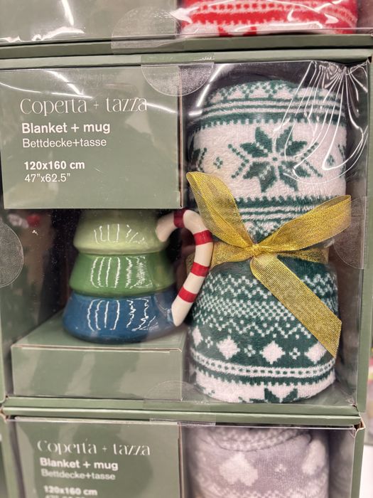 Одеало с коледна чаша