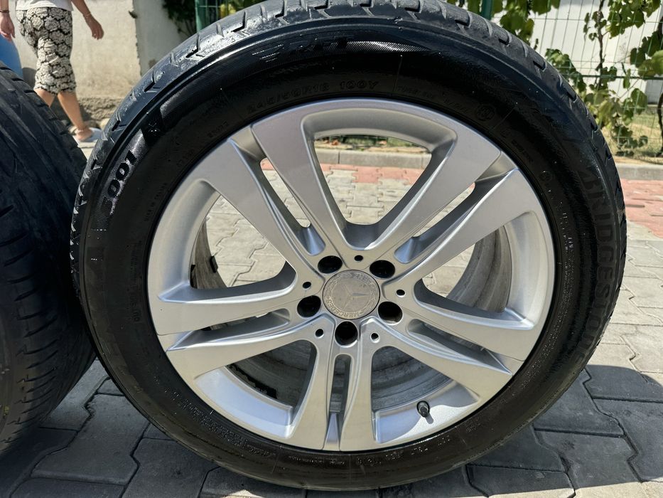 Jante S class W222 R18 cu anvelope vara Bridgestone RFT