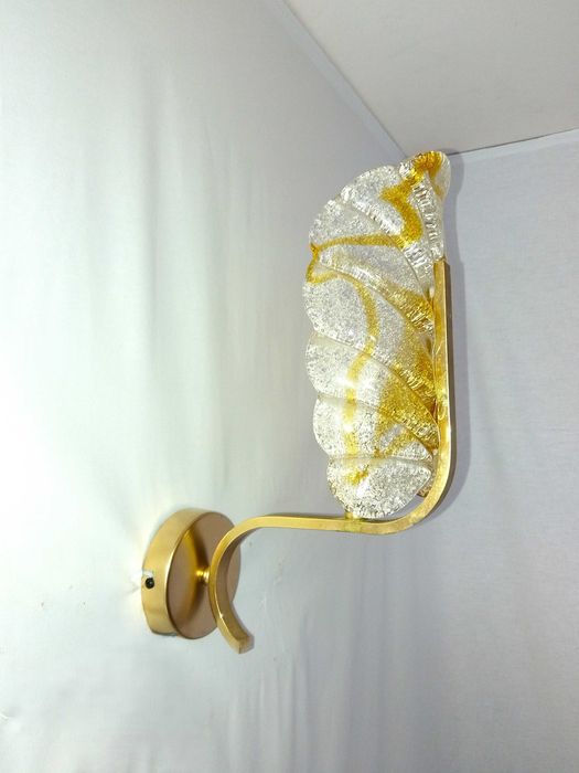 Aplica (1 din 5), MCM Art Deco, Carl Fagerlund, sticla Murano, vintage