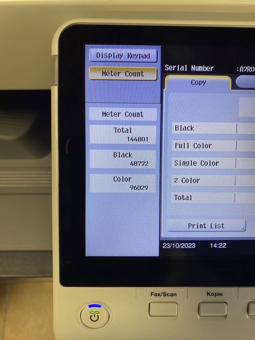 Multifunctional A3 color Konica Minolta Bizhub C258