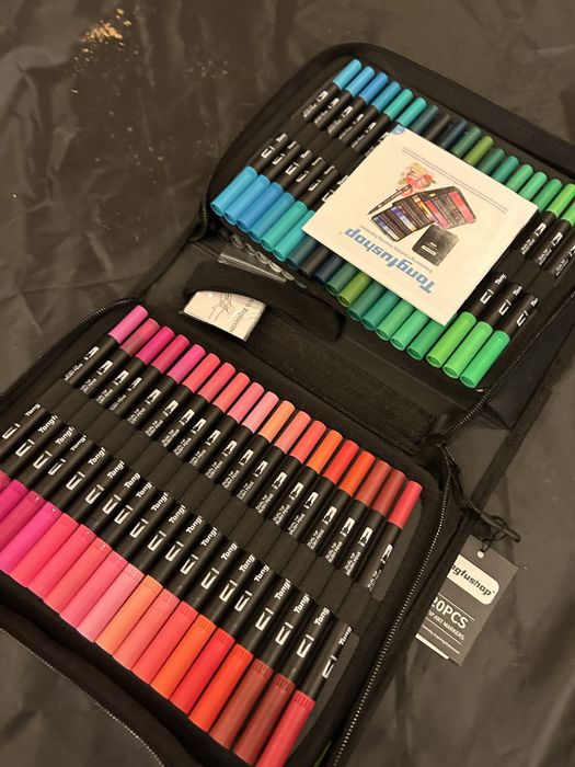 Set 158 linere / markere duble