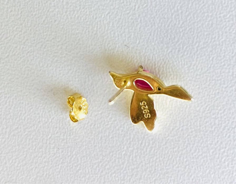 Cercei 925 argint colibri eleganti office