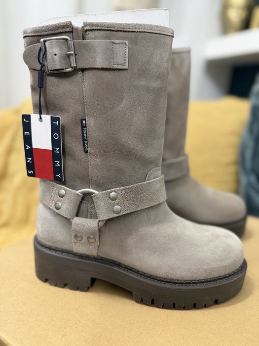 Tommy Jeans W Urban Biker  cizme dama inalte marimea 37 noi