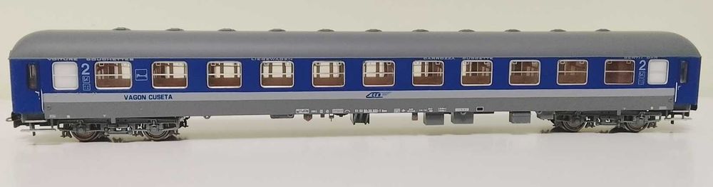 macheta vagon cuseta HERIS 17021-1 Tip Bcm, CFR, scară HO (1:87).