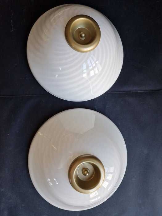 Plafoniera (1 din 2) aplica, MCM, Art Deco, Venini, Murano, vintage