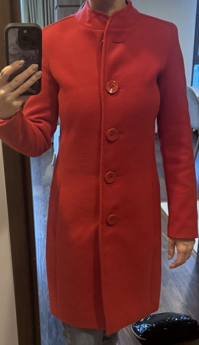 Дамско червено палто andrews ladies xs