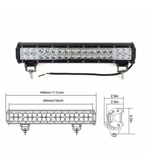 Led Bar 108w 12-24v spot si flood