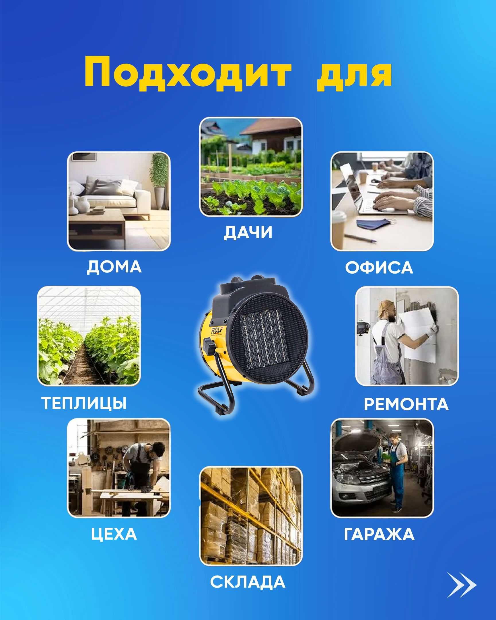 Обогреватель-тепловая пушка Rolf TOP-2000 (top-2000w)