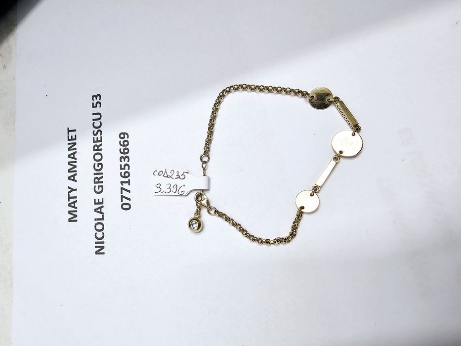 Maty Amanet Bratara din aur 14 k 3.39 g cod 235