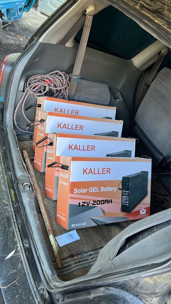 Гелевый аккумулятор Kaller 200ампер оригинал вес 60кг