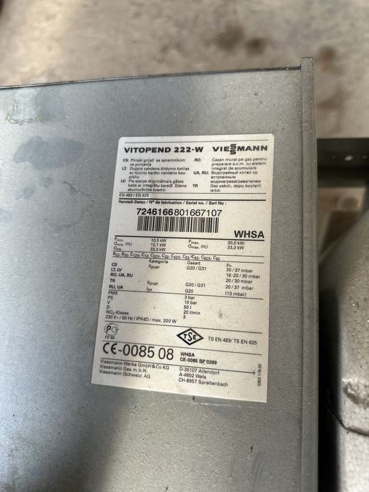 Centrala Vissman vitopend 222