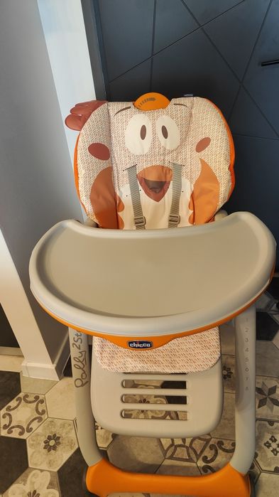 Scaun de masa Chicco Polly 2 Start 4roti, Fancy Chicken